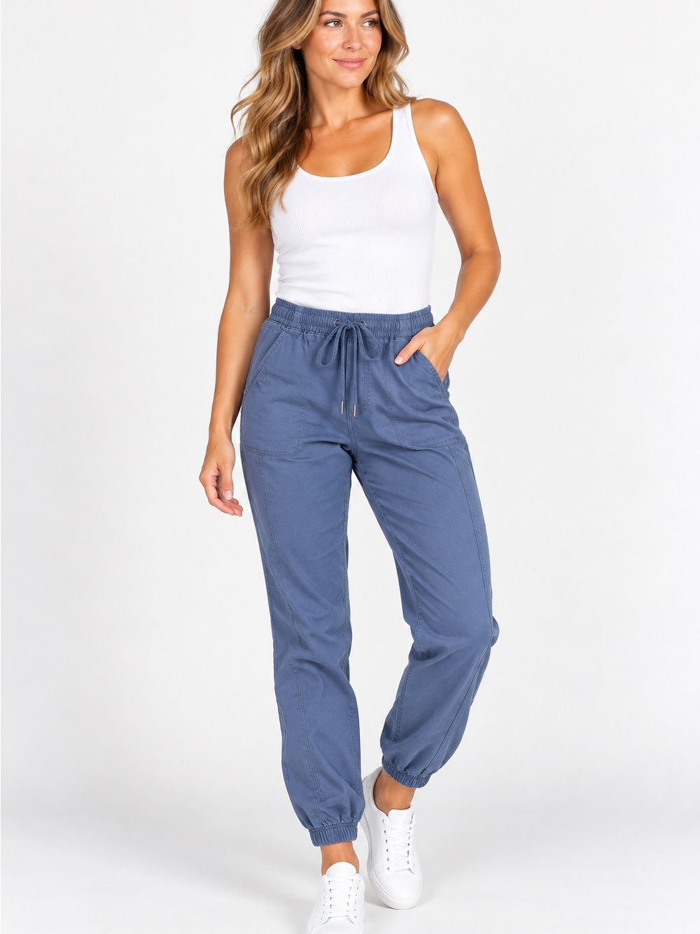 GAP Women's Blue Drawstring Jogger Pants